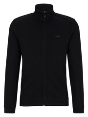 BOSS Black Skaz Curved Zip Through 100% Cotton Sweatshirt - Image 5 of 5