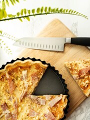 Luxe Grey 20cm Loose Base Fluted Quiche Pan - Image 1 of 4