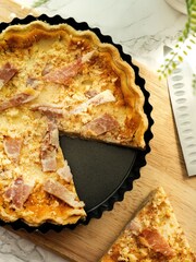 Luxe Grey 20cm Loose Base Fluted Quiche Pan - Image 2 of 4