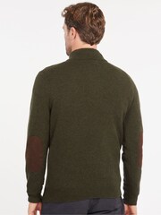 Barbour® Green Essential Patch Half Zip Jumper - Image 2 of 7
