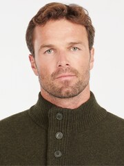 Barbour® Green Essential Patch Half Zip Jumper - Image 4 of 7