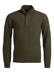 Barbour® Green Essential Patch Half Zip Jumper - Image 5 of 7