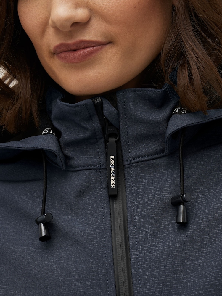 Ilse Jacobsen Waterproof A Line Softshell Raincoat - Image 3 of 10