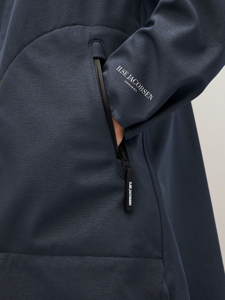 Ilse Jacobsen Waterproof A Line Softshell Raincoat - Image 4 of 10