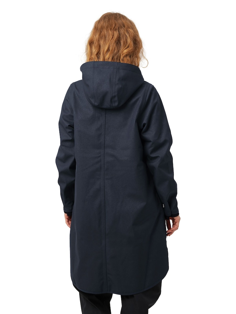 Ilse Jacobsen Waterproof A Line Softshell Raincoat - Image 6 of 10