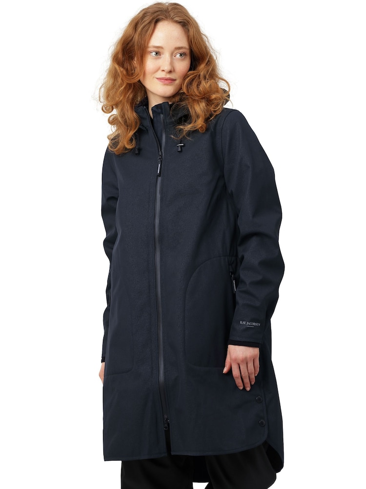 Ilse Jacobsen Waterproof A Line Softshell Raincoat - Image 7 of 10