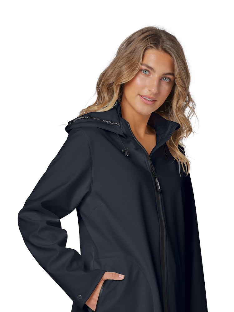 Ilse Jacobsen Waterproof A Line Softshell Raincoat - Image 8 of 10