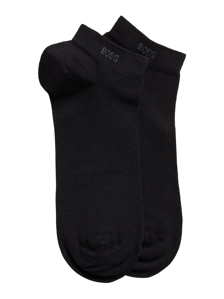 BOSS Black Ankle Socks 2 Pack - Image 1 of 3