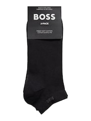BOSS Black Ankle Socks 2 Pack - Image 2 of 3