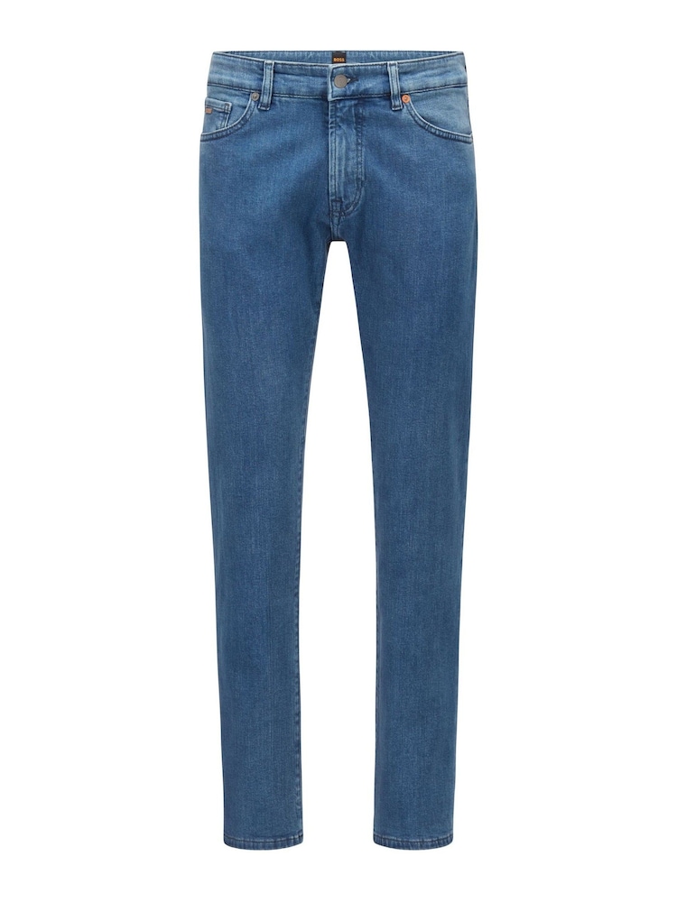 BOSS Light Blue Maine Straight Fit Stretch Jeans - Image 5 of 5