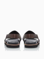 Dune London Brown Idda Utilitarian Strap Sandals - Image 4 of 5