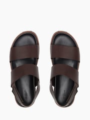 Dune London Brown Idda Utilitarian Strap Sandals - Image 5 of 5