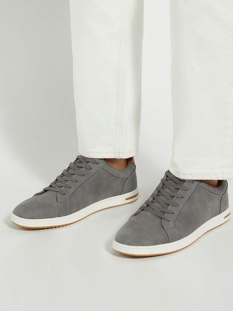 Gris oscuro - Corte estándar - Zapatillas de deporte Tezzy Perf de Dune London - Imagen 1 de 6
