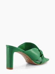 Dune London Green Magnet Twist Knot Mules - Image 3 of 5