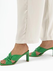 Dune London Green Magnet Twist Knot Mules - Image 5 of 5