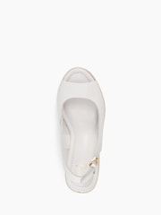 Dune London Kimmy Wedge Heel Sling Back Sandals - Image 5 of 6
