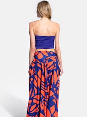 Hot Squash Womens Red Roll Top Maxi Skirt - Image 2 of 4