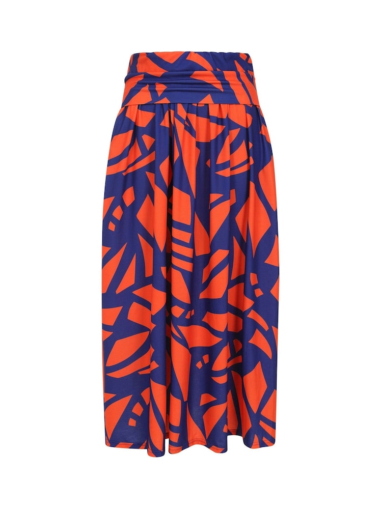 Hot Squash Womens Red Roll Top Maxi Skirt - Image 4 of 4