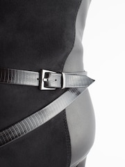 Zwart - Forever Comfort® - Kniehoge laarzen met gesp en hak - Image 6 of 6