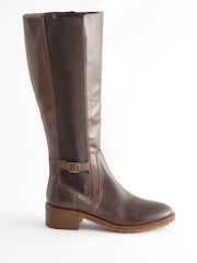 Schokoladenbraun - Forever Comfort® Kniehohe Chelsea-Stiefel - Bild 3 von 10
