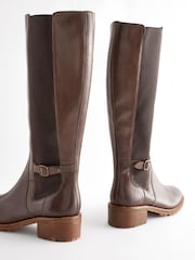 Schokoladenbraun - Forever Comfort® Kniehohe Chelsea-Stiefel - Bild 6 von 10