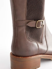 Schokoladenbraun - Forever Comfort® Kniehohe Chelsea-Stiefel - Bild 9 von 10