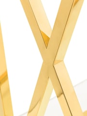 Julian Bowen Gold Miami Console Table - Image 4 of 5