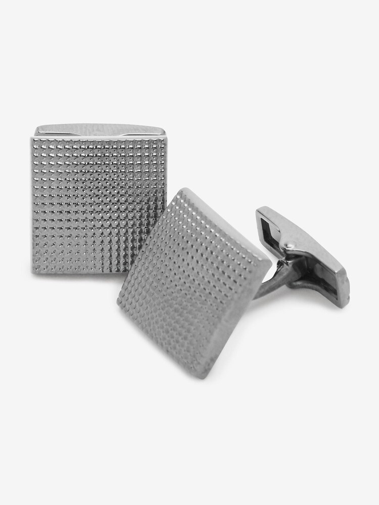 Black Textured Cufflink Set - Image 4 of 7