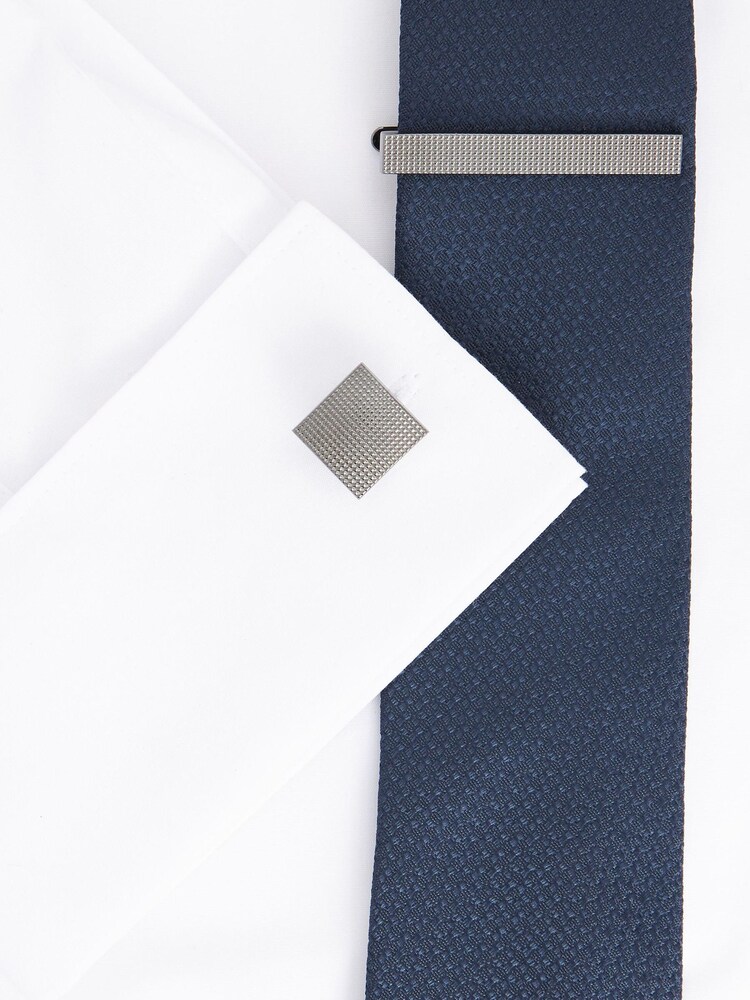 Black Textured Cufflink Set - Image 5 of 7
