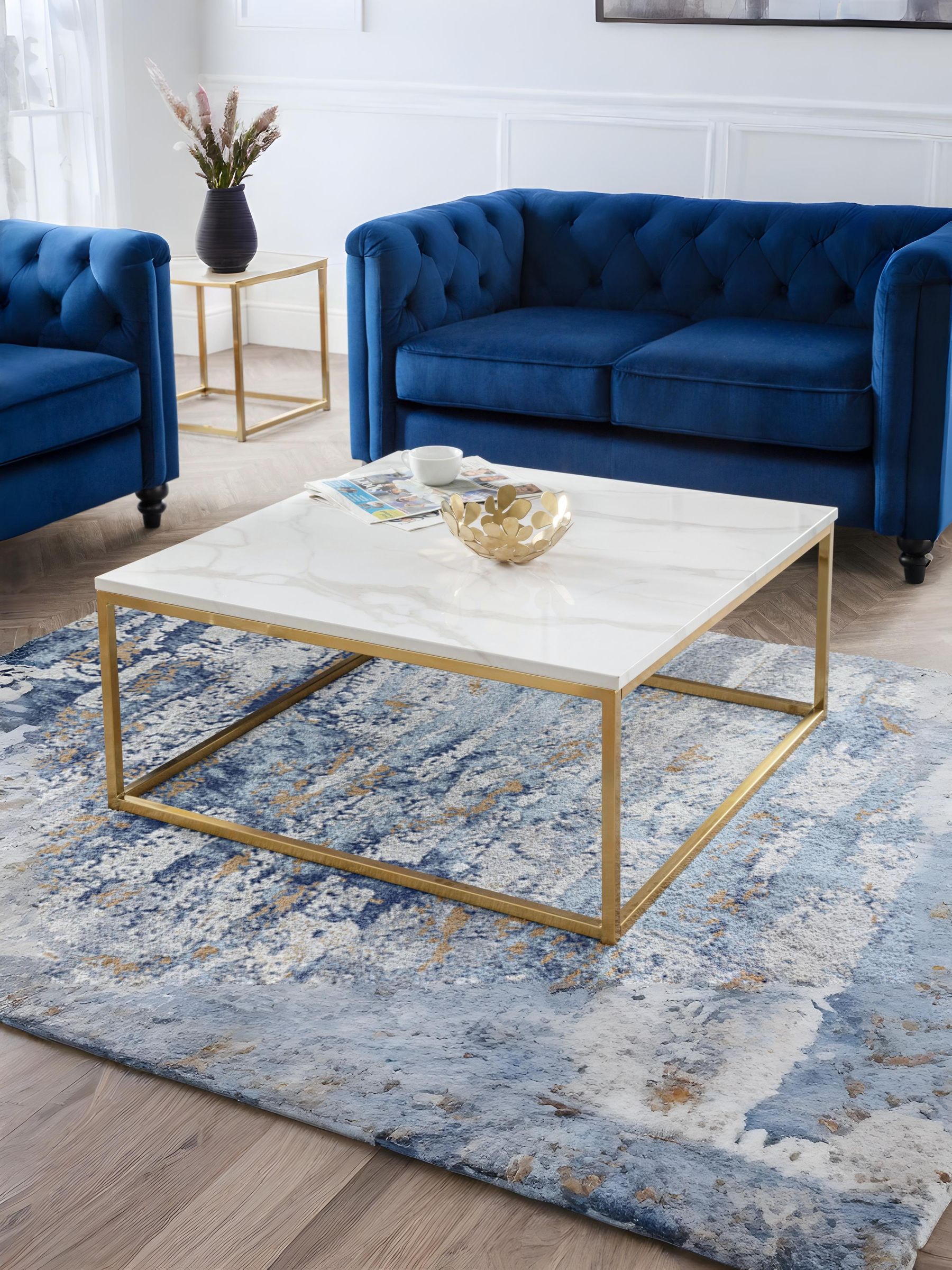 Julian Bowen Unisex Gold Scala Coffee Table - Image 7
