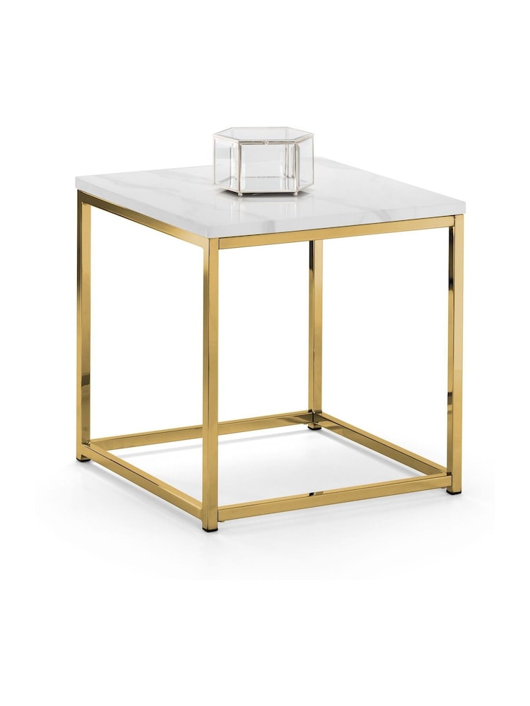 Julian Bowen Gold Scala Lamp Table - Image 2 of 4