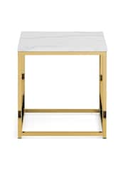 Julian Bowen Gold Scala Lamp Table - Image 3 of 4