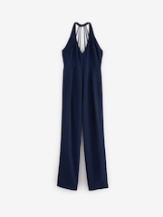 Navy Blue Back Detail Jumpsuit - Image 5 of 5