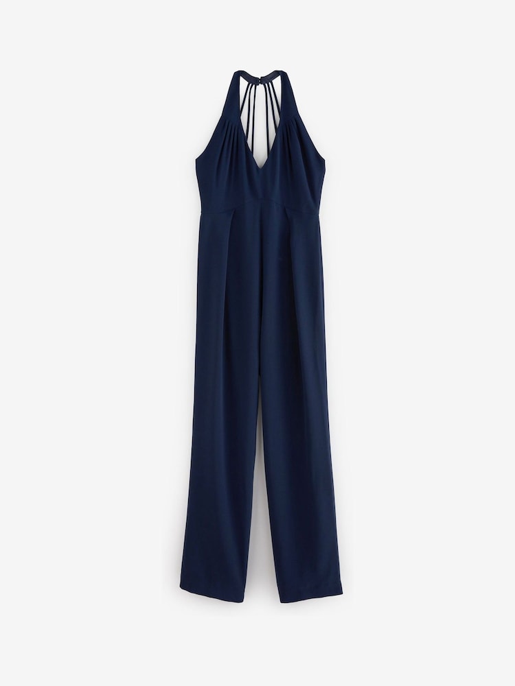 Navy Blue Back Detail Jumpsuit - Image 5 of 5