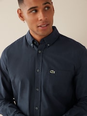 Lacoste Blue 100% Cotton Shirt - Image 3 of 5