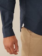 Lacoste Blue 100% Cotton Shirt - Image 4 of 5