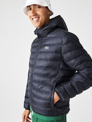 Lacoste Quilted Down Puffer Black Jacket - Image 2 of 4