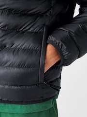 Lacoste Quilted Down Puffer Black Jacket - Image 4 of 4