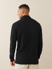 Lacoste 100% Cotton Quarter Zip Jumper - Image 2 of 4