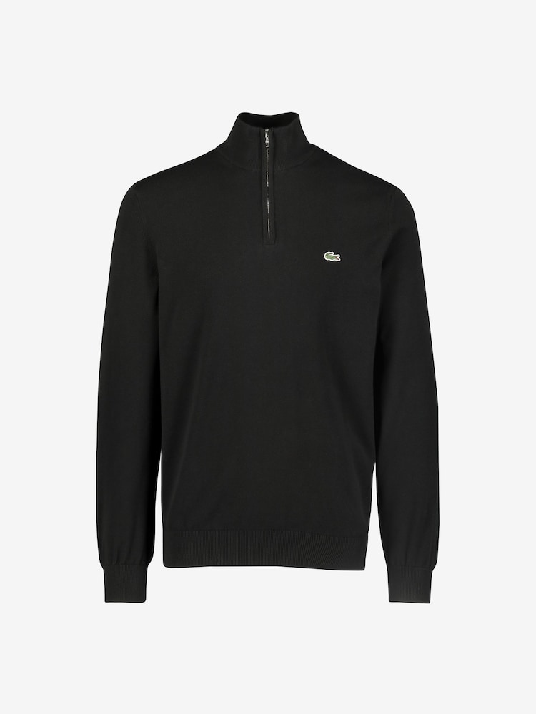 Lacoste 100% Cotton Quarter Zip Jumper - Image 4 of 4