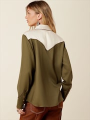 Ariat Green Bellamy Long Sleeve Shirt - Image 3 of 4