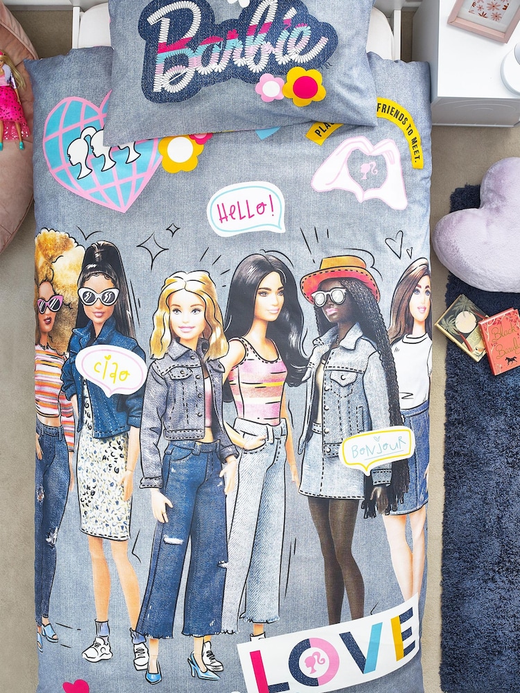 Barbie Blue Character License Duvet Cover And Pillowcase Set - Image 2 of 7