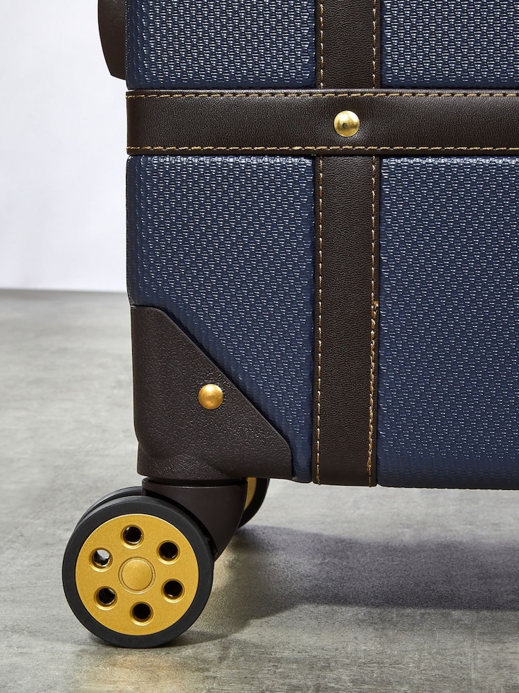 Marineblauw - Rock Luggage grote vintage koffer - Image 4 of 6