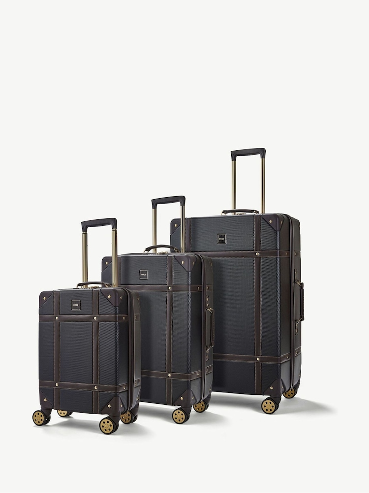Rock Luggage Vintage Suitcases 3 Piece Set - Image 1 of 10