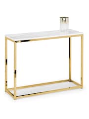 Julian Bowen Gold Scala Console Table - Image 2 of 2