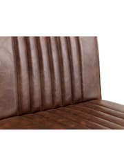 Julian Bowen Set of 2 Brown Brooklyn Brown Bar Stools - Image 4 of 4