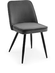 Julian Bowen Set of 2 Grey Burgess Dining Chairs - Image 1 of 4