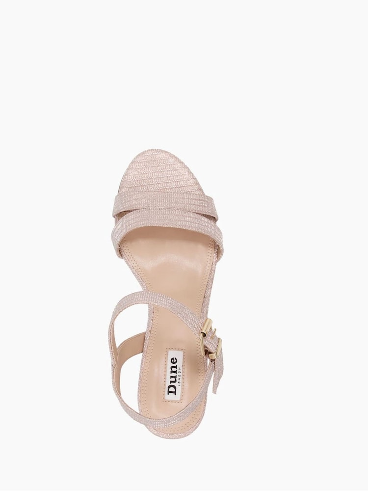 Dorado cromado - Dune London Merisa Block Heel Sandals - Imagen 5 de 5 Dorado cromado - Dune London Merisa Block Heel Sandals - Imagen 5 de 5