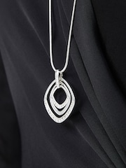 Tono plateado - Collar largo brillante - Imagen 2 de 4