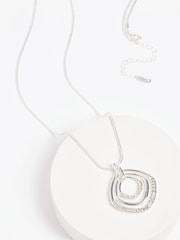 Tono plateado - Collar largo brillante - Imagen 3 de 4